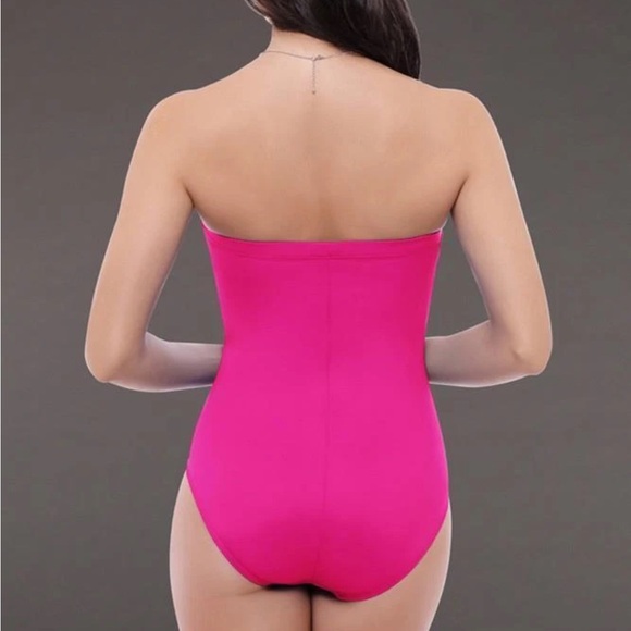 MiracleSuit Estilo Model Strapless Molded Cups Vacation Beach Look Lighter Pink - Picture 9 of 9
